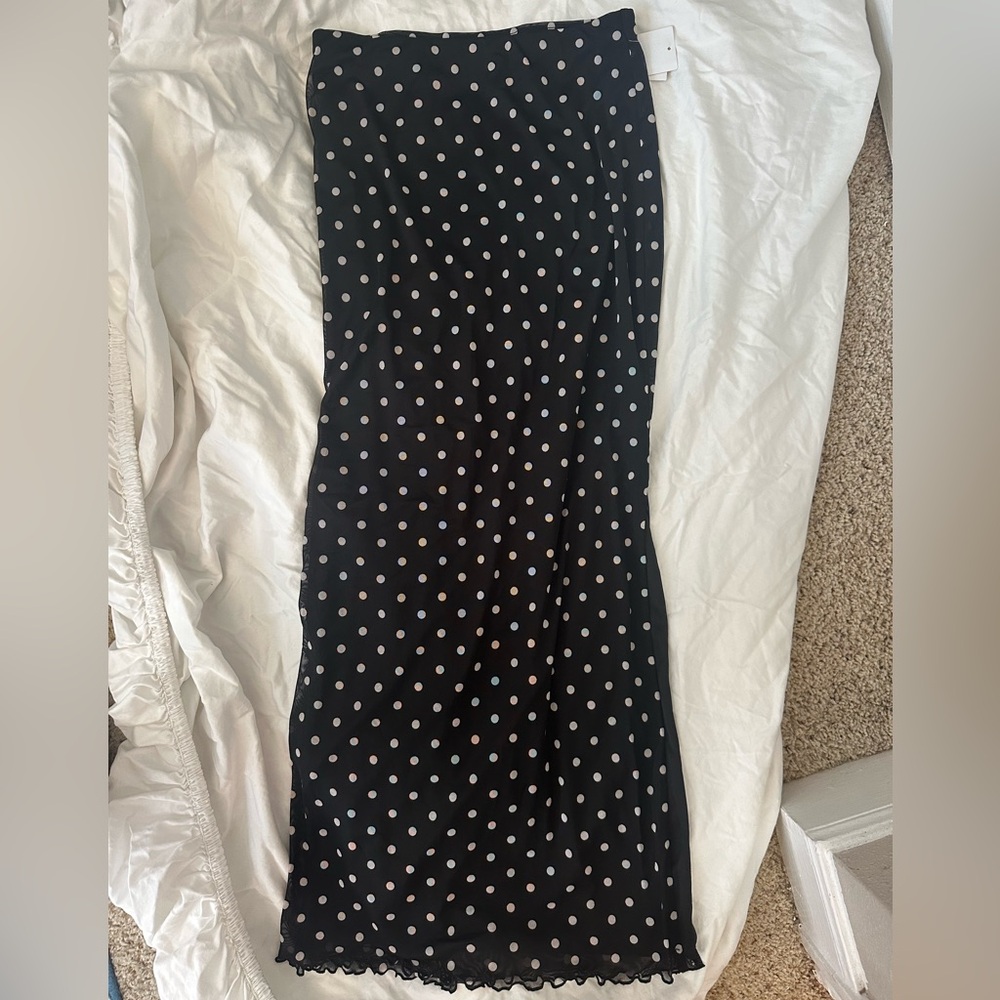 BP Black and White Polka Dot Fabric